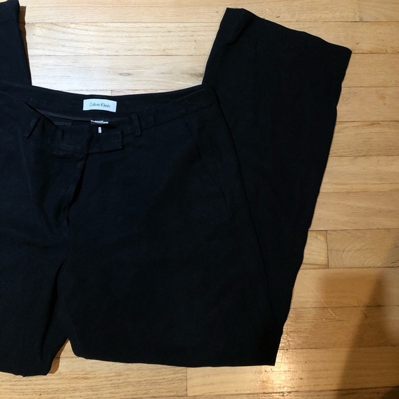 Calvin Klein black flare trousers - Picture 3 of 4